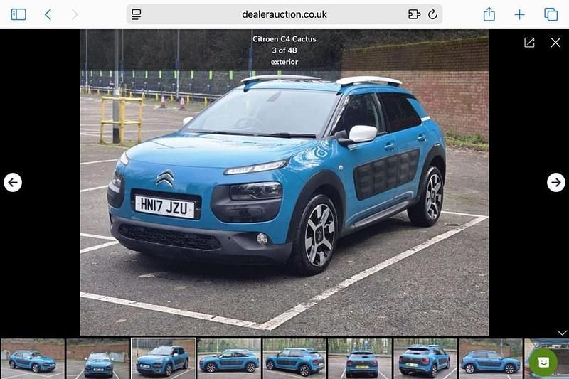 Used Citroën C4 Cactus Flair 110 HP (80 kW) 2017 Blue Hatchback