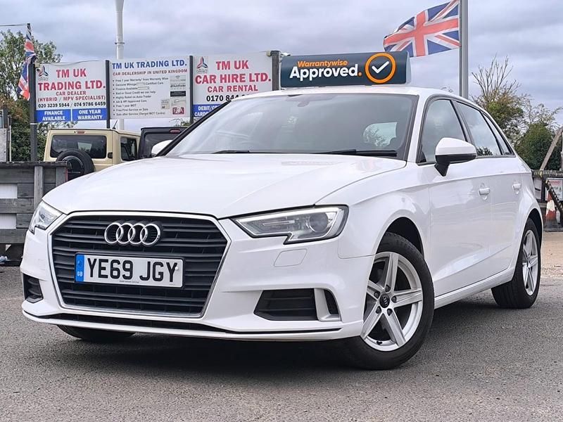 Used Audi A3 2019 White Hatchback