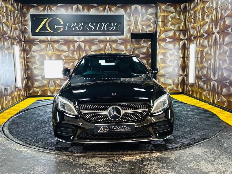 Used Mercedes C300 AMG line 245 HP (180 kW) 2018 Black Coupe