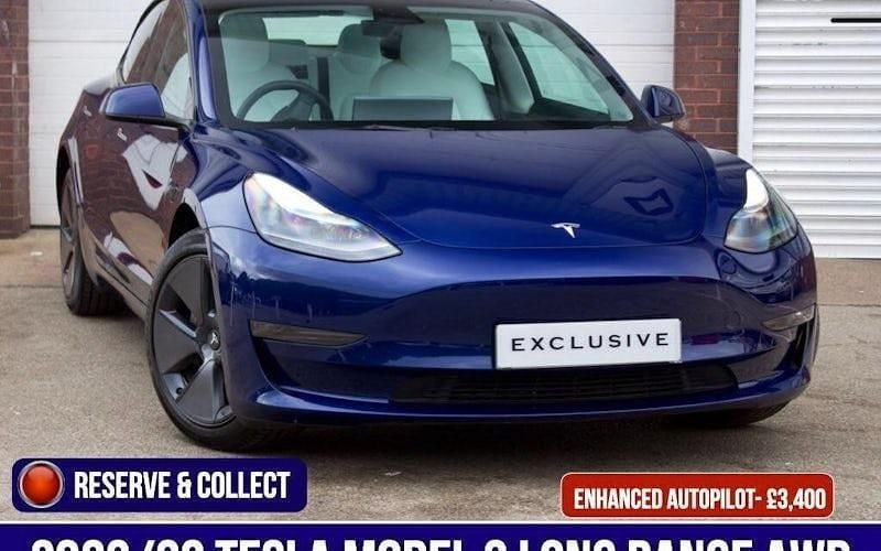 Blue Used 2023 Tesla Model 3 Long Range AWD Sedan | £28,950 (Expensive) - Image 1/4