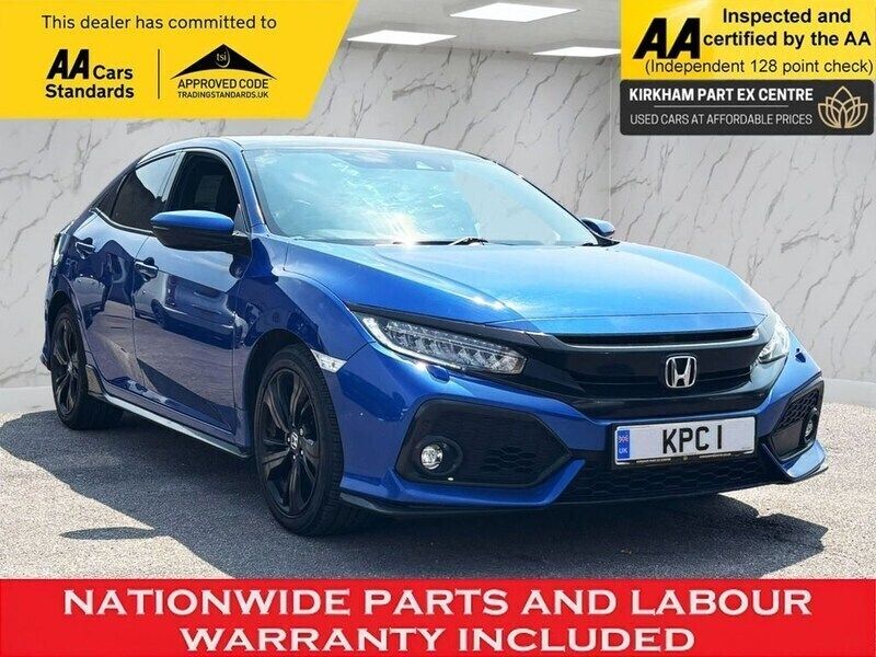 Blue Used 2018 Honda Civic Sport Plus Hatchback | £10,995 (Fair price) - Image 1/1