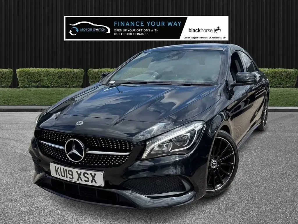 Used Mercedes CLA220 AMG line 170 HP (125 kW) 2019 Black Sedan