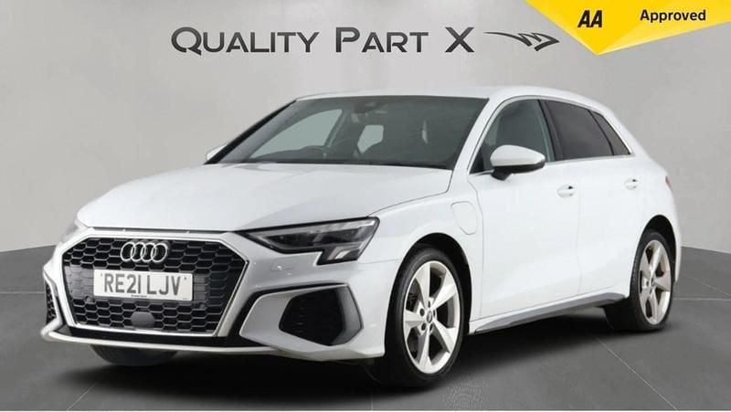 Used Audi A3 Sportback e-tron S-Line 2021 White Hatchback