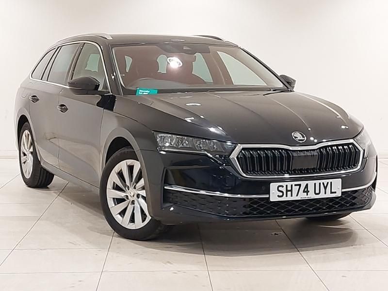 Black Used 2024 Skoda Octavia SE L Estate | £25,998 (Expensive) - Image 1/4
