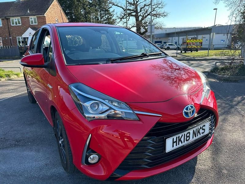 Red Used 2018 Toyota Yaris Hybrid Hatchback | £12,495 (Good price) - Image 1/4