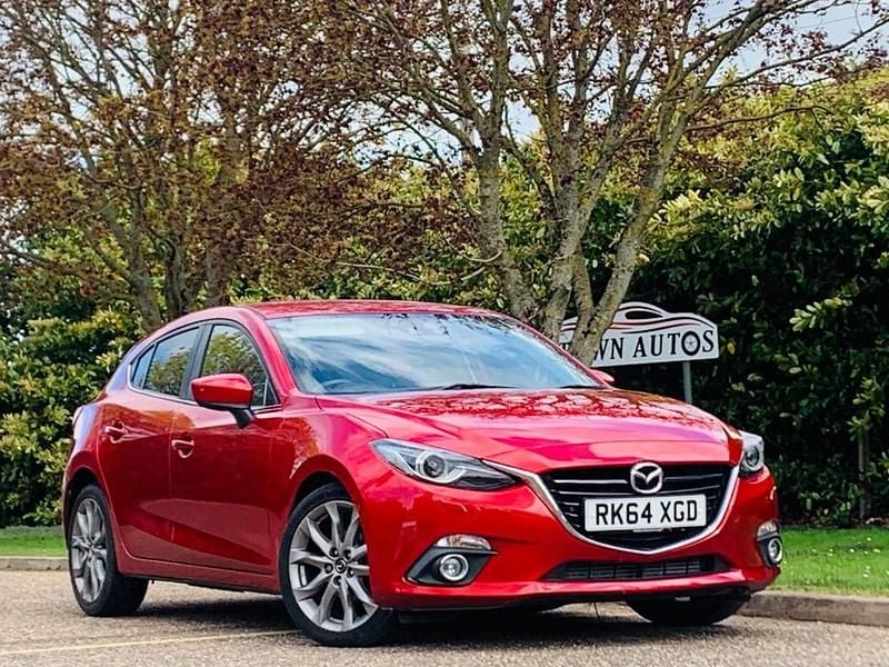 Begagnad Mazda 3 Inclusive 150 HK (110 kW) 2014 Röd Halvkombi