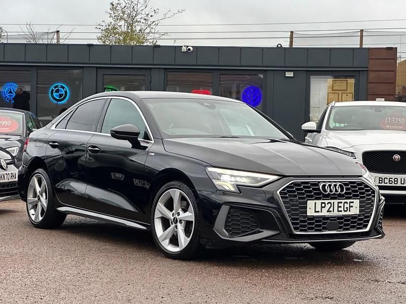 Black Used 2021 Audi A3 S-Line Sedan | £14,390 (Fair price) - Image 1/4