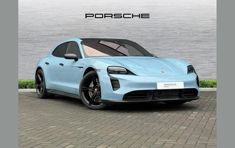 Blue Used 2023 Porsche Taycan Estate | £74,995 (Expensive) - Image 1/4