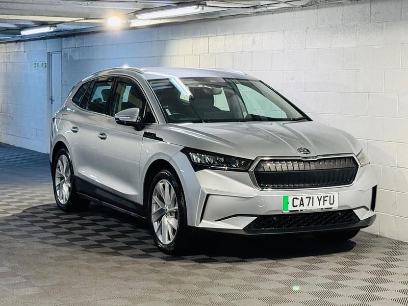 Silver Used 2021 Skoda Enyaq iV Suite SUV | £11,989 (Fair price) - Image 1/4