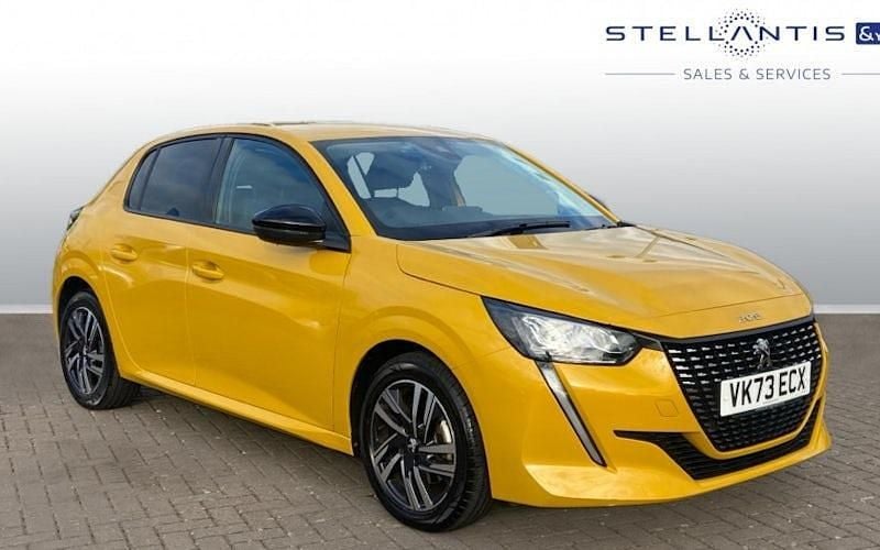 Yellow Used 2023 Peugeot 208 Allure+ Hatchback | £13,843 (Fair price) - Image 1/3