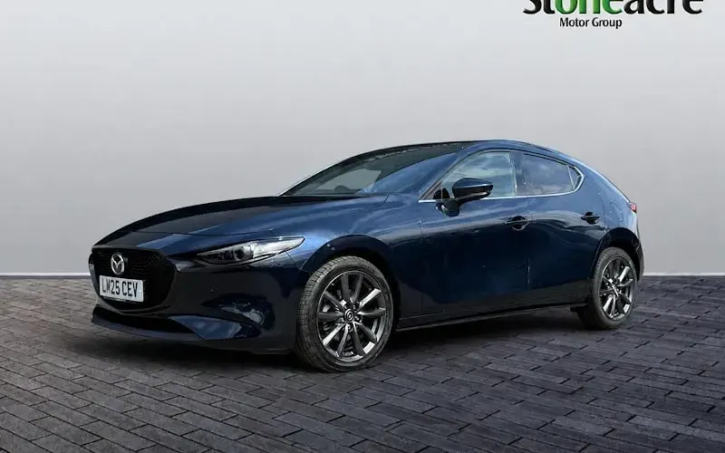 Used Mazda 3 Exclusive-Line 140 HP (102 kW) 2025 Blue Hatchback