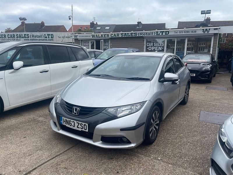 Silver Used 2013 Honda Civic ES Hatchback | £5,995 (Fair price) - Image 1/4