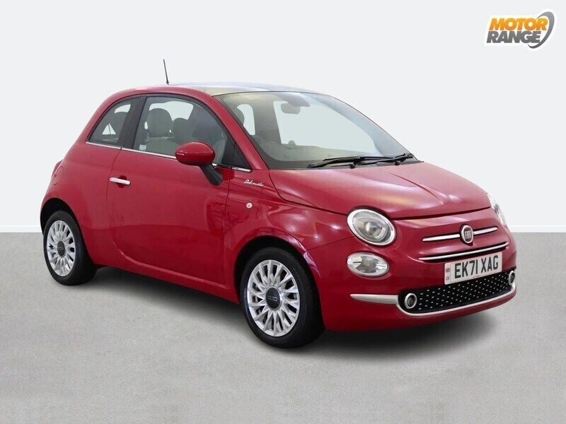 Red Used 2021 Fiat 500 Dolcevita Hatchback | £9,195 (Good price) - Image 1/4