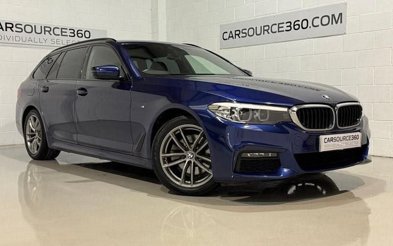 Blue Used 2020 BMW 520 M Sport Estate | £20,750 (Good price) - Image 1/4