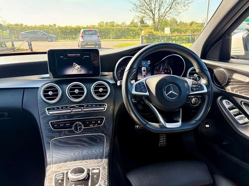 Used Mercedes C250 AMG line 2017 White Sedan
