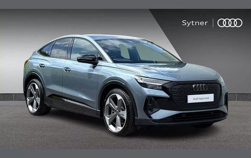 Blue Used 2024 Audi Q4 Sportback e-tron Black Edition SUV | £40,000 - Image 1/4