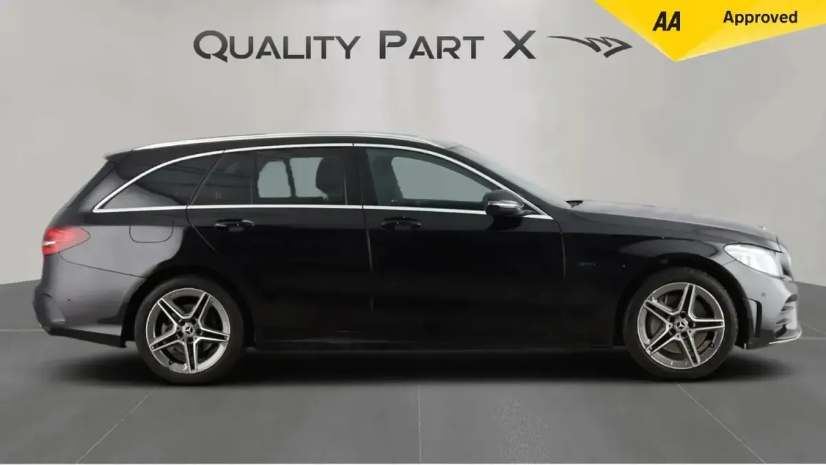 Used Mercedes C300e AMG line 2021 Black Estate