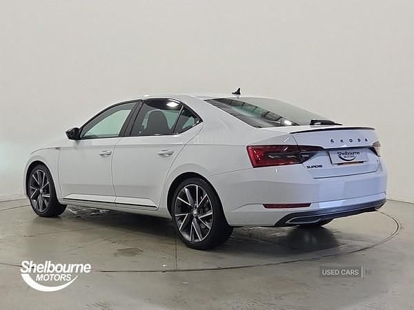 Used Skoda Superb SportlinePlus 150 HP (110 kW) 2023 White Hatchback