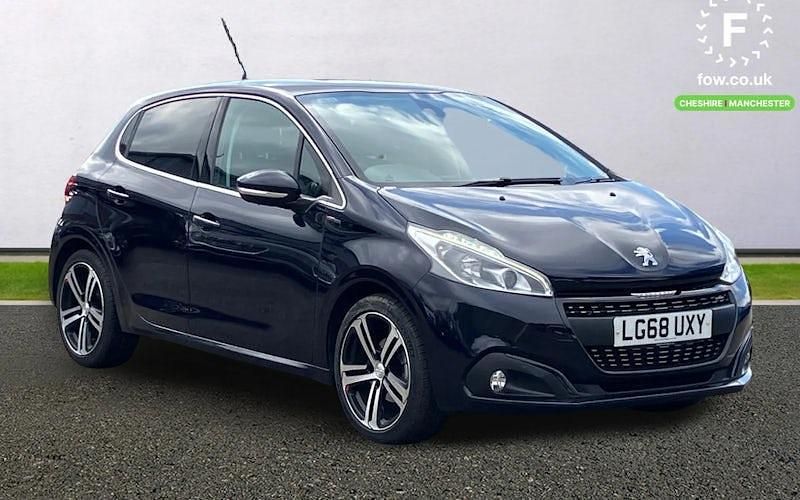 Used Peugeot 208 GT-line 109 HP (80 kW) 2018 Blue Hatchback