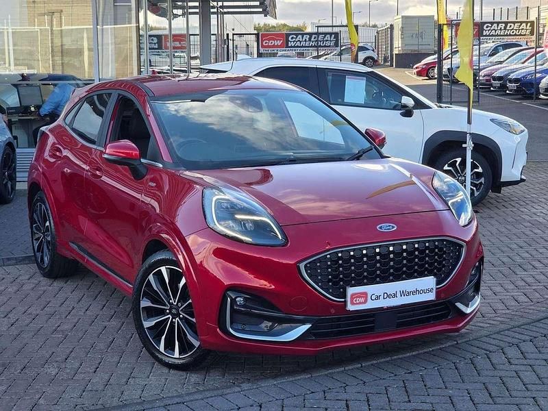 Red Used 2021 Ford Puma Gen-E ST-Line SUV | £14,899 (A bit pricey) - Image 1/4