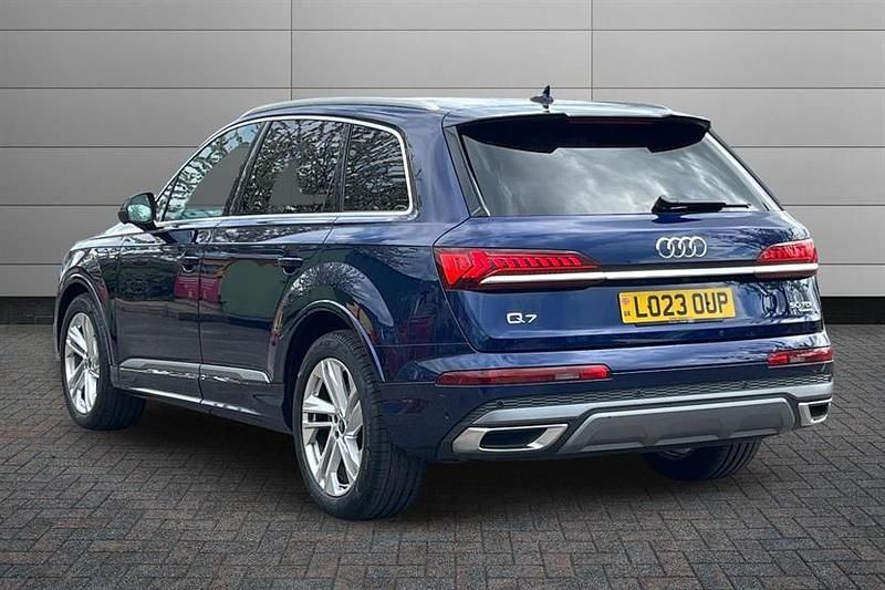 Used Audi Q7 S-Line 286 HP (210 kW) 2023 Navarra blue SUV