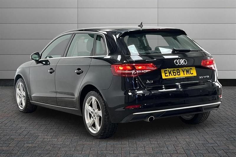 Used Audi A3 Sport 116 HP (85 kW) 2018 Black Hatchback