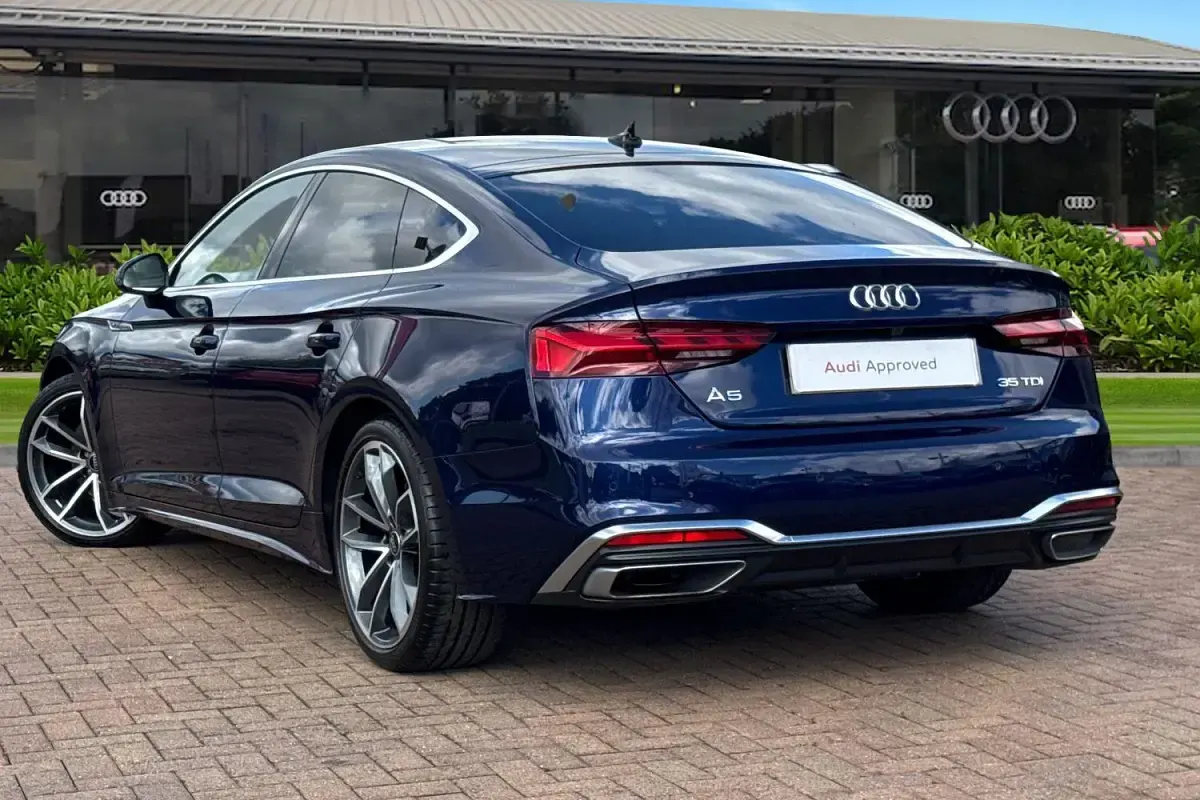 Used Audi A5 S-Line 163 HP (119 kW) 2023 Blue Coupe