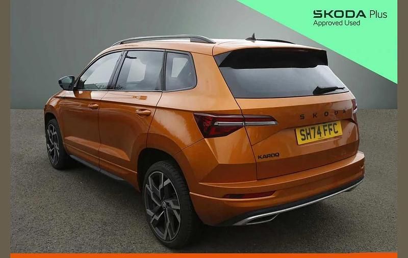 Used Skoda Karoq SportLine 147 HP (108 kW) 2024 Phoenix orange metallic SUV
