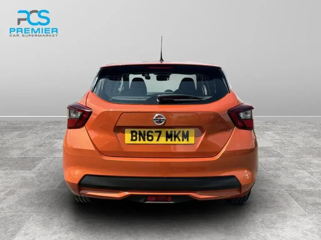 Used Nissan Micra Acenta 71 HP (52 kW) 2017 Orange Hatchback