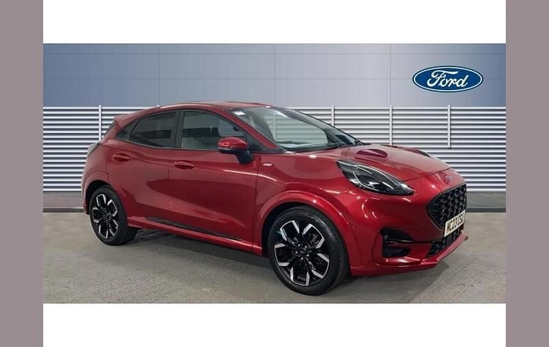 Red Used 2023 Ford Puma Gen-E ST-Line X SUV | £16,886 (Fair price) - Image 1/4