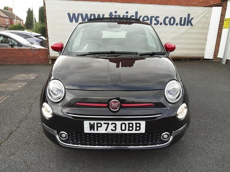 Black Used 2023 Fiat 500C Red Cabriolet | £13,490 (Fair price) - Image 1/4