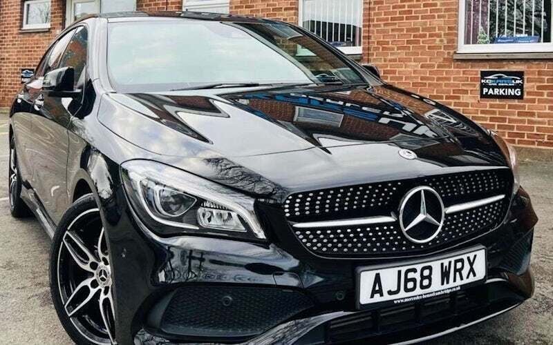 Used Mercedes CLA220 Shooting Brake AMG line 177 HP (130 kW) 2017 Black Estate