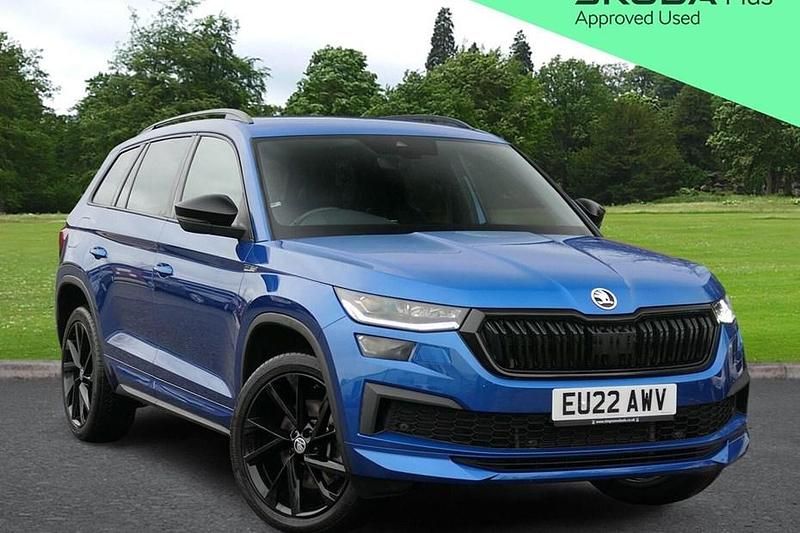 Blue Used 2022 Skoda Kodiaq SportLine SUV | £31,495 (Fair price) - Image 1/1