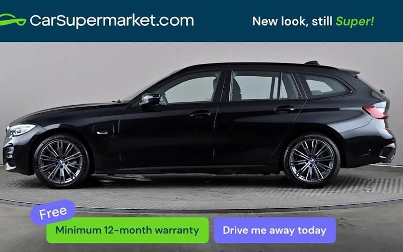 Used BMW 330e M Sport 292 HP (214 kW) 2022 Black Estate