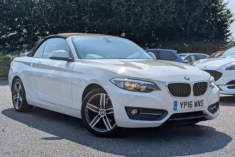 White Used 2016 BMW 218 Sport Line Cabriolet | £8,990 (Fair price) - Image 1/4
