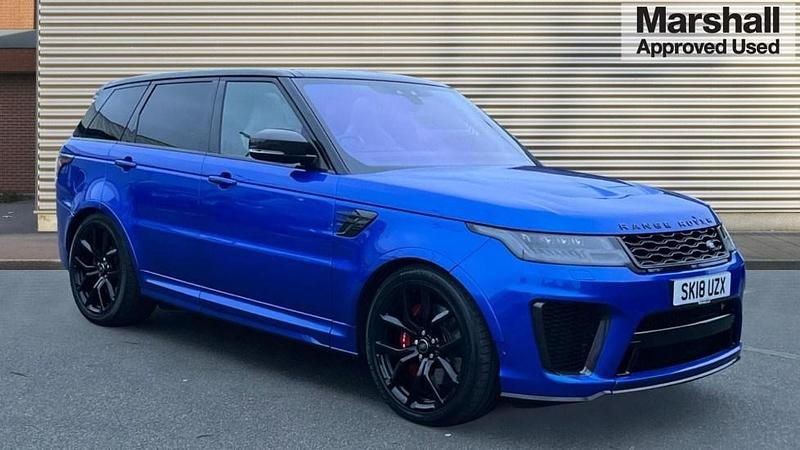 Blue Used 2018 Land Rover Range Rover Sport SVR SUV | £38,798 (Fair price) - Image 1/4