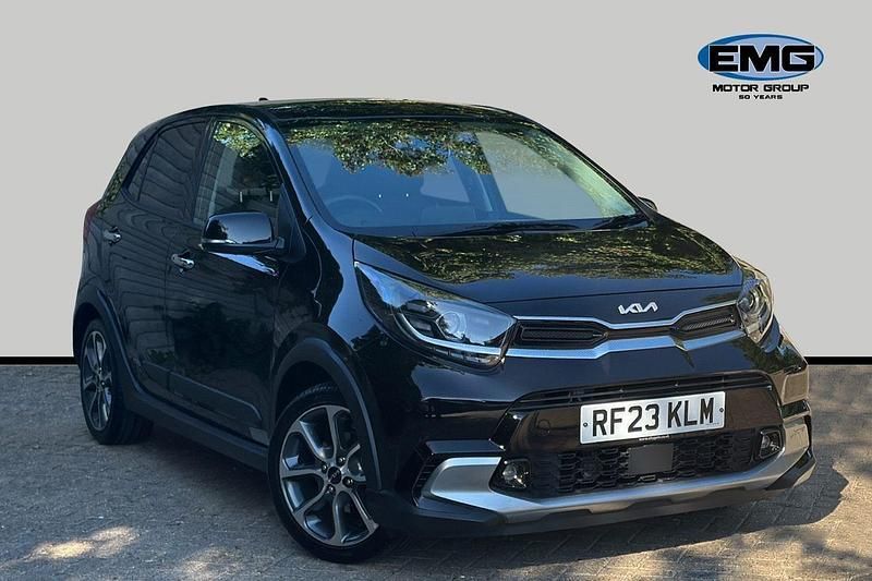Midnight black Used 2023 Kia Picanto X-Line Hatchback | £15,645 (Fair price) - Image 1/3