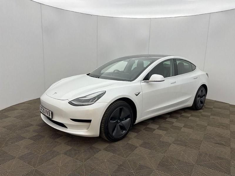 White Used 2020 Tesla Model 3 Standard Range Plus Sedan | £14,499 (Good price) - Image 1/4
