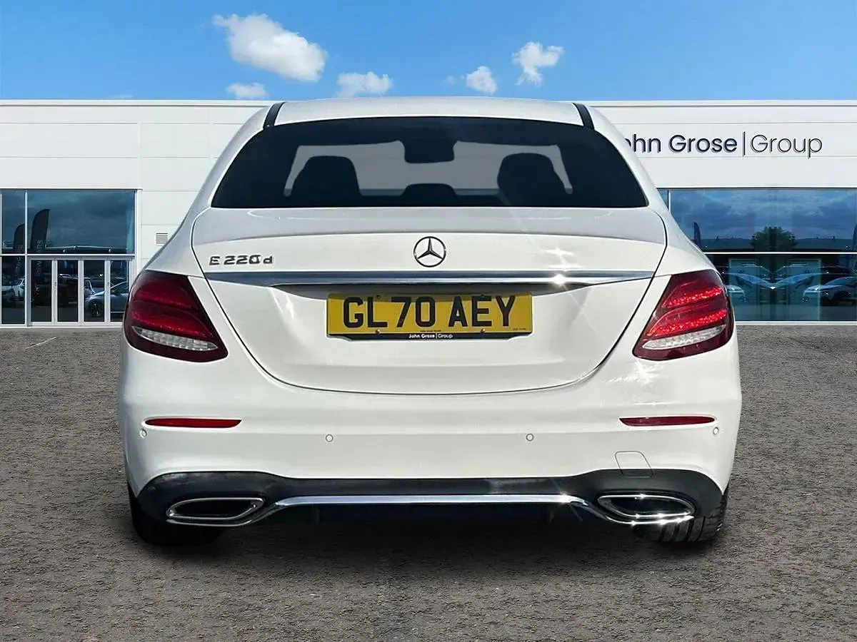 Used Mercedes E220 AMG line 2020 White Sedan