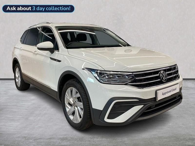 White Used 2023 VW Tiguan Allspace Life SUV | £22,854 (Good price) - Image 1/4