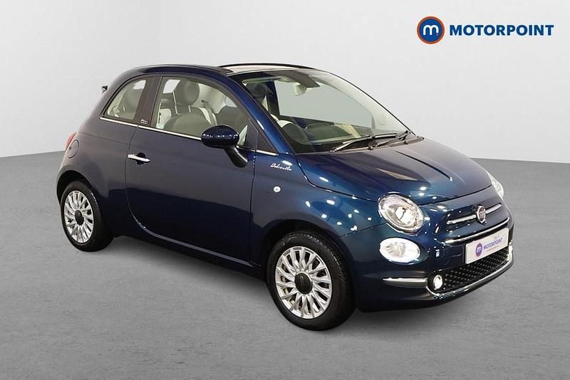 Blue Used 2022 Fiat 500 Dolcevita Cabriolet | £13,099 - Image 1/4