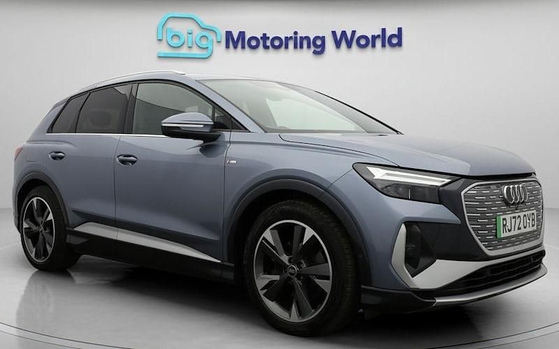 Used Audi Q4 e-tron S-Line 125 kW (170 HP) 2022 Blue SUV