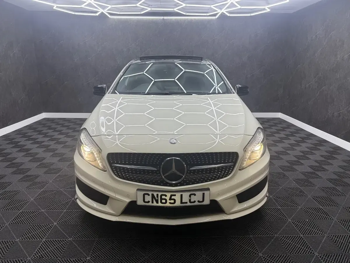 Used Mercedes A220 AMG 170 HP (125 kW) 2015 White Hatchback