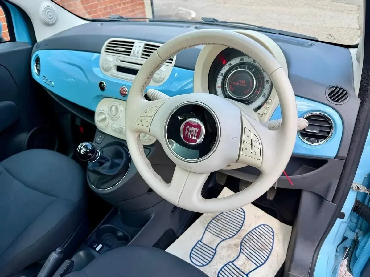 Used Fiat 500 Lounge 69 HP (50 kW) 2012 Blue Hatchback