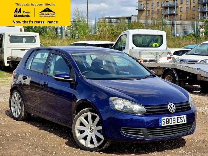 Used VW Golf VI S 102 HP (75 kW) 2009 Blue Hatchback
