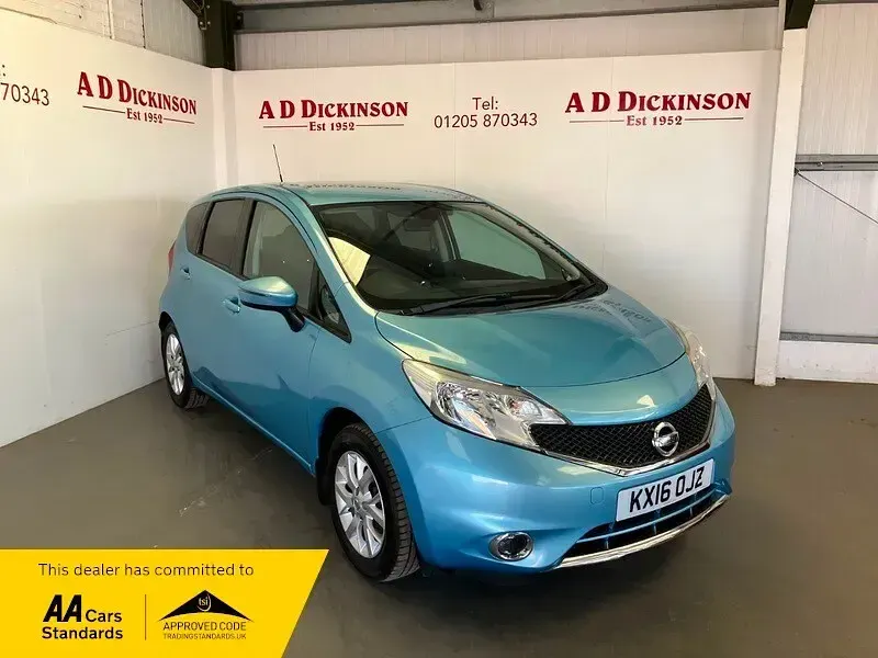 Used Nissan Note Acenta Premium 78 HP (57 kW) 2016 Blue Hatchback