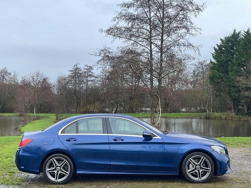 Used Mercedes C200 AMG Line Premium 2018 Blue Sedan