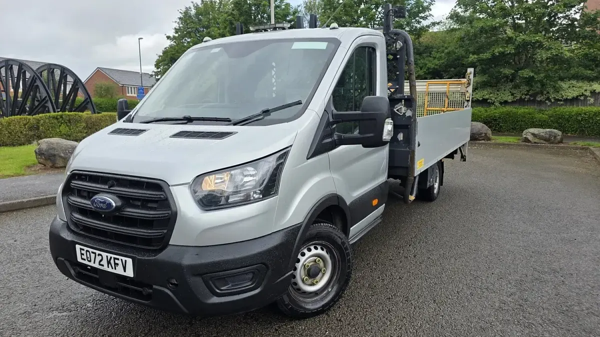 Used Ford Transit 130 HP (95 kW) 2023 Silver/blue Van