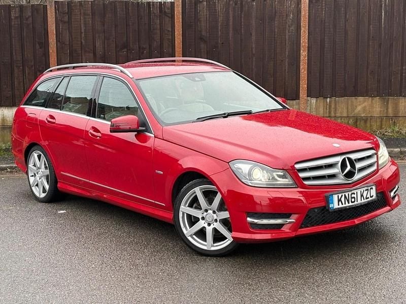 Red Used 2011 Mercedes C250 Sport Edition Estate | £4,895 (Fair price) - Image 1/3