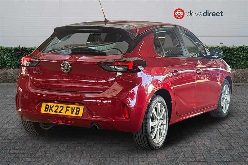 Used Vauxhall Corsa Edition 100 HP (73 kW) 2022 Red Hatchback